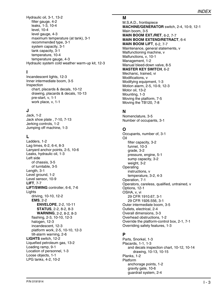 Snorkel TB120 2001 User Manual | Page 86 / 90