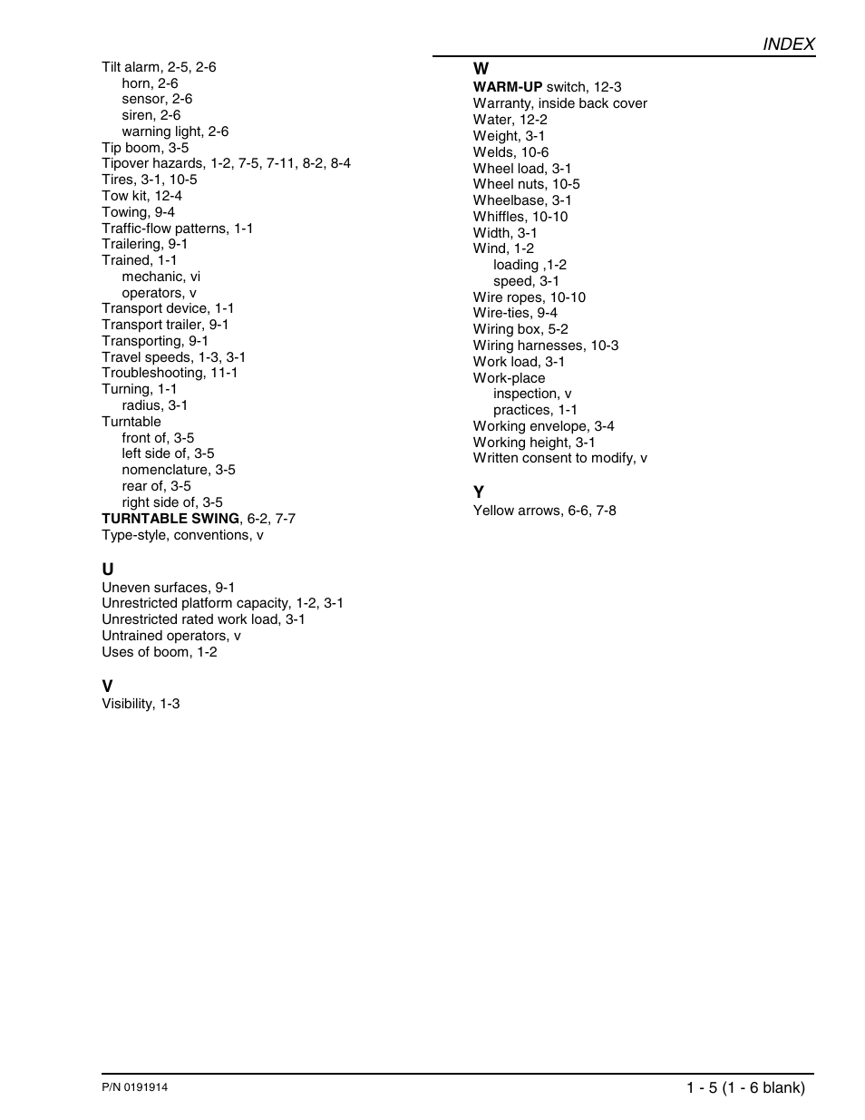 Snorkel TB120 2001 User Manual | Page 88 / 90