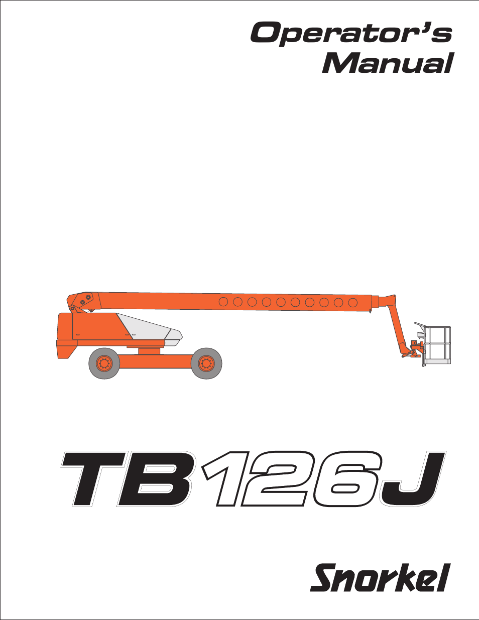 Snorkel TB126J User Manual | 83 pages