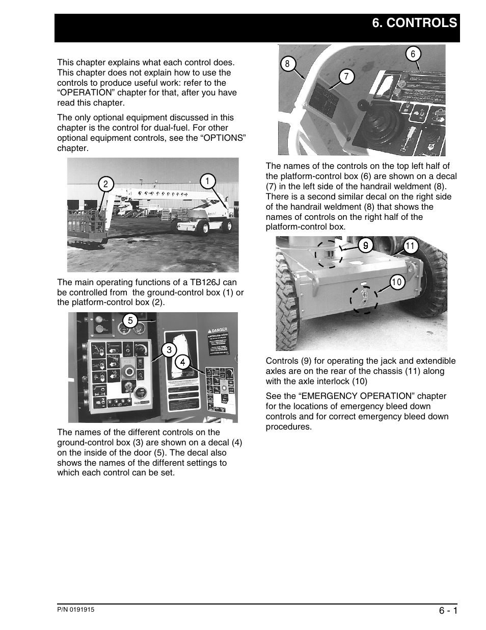 Controls | Snorkel TB126J User Manual | Page 28 / 83