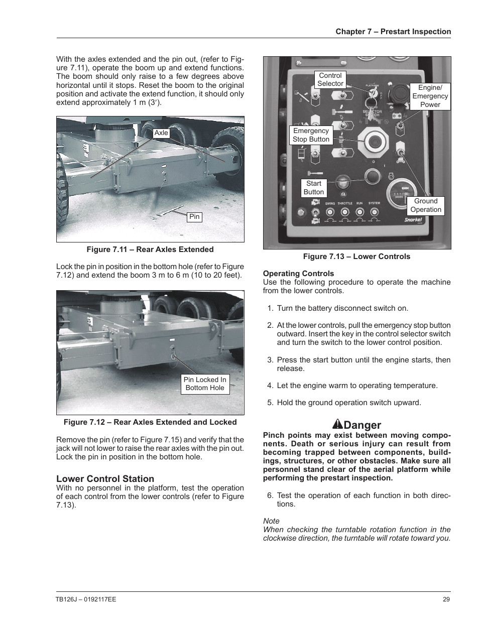 Danger | Snorkel TB126J CE User Manual | Page 33 / 70