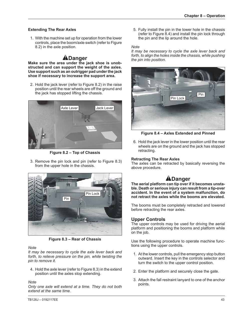 Danger | Snorkel TB126J CE User Manual | Page 47 / 70