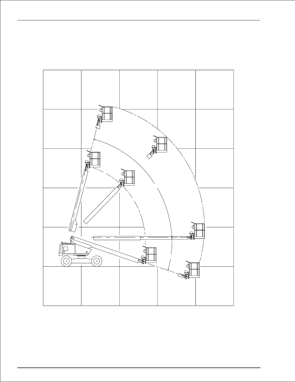 Working envelope 2-2, Working envelope, 2-2, Working envelope -2 | Working envelope, Chapter 2. specifications | Snorkel TB37 2001 User Manual | Page 8 / 58