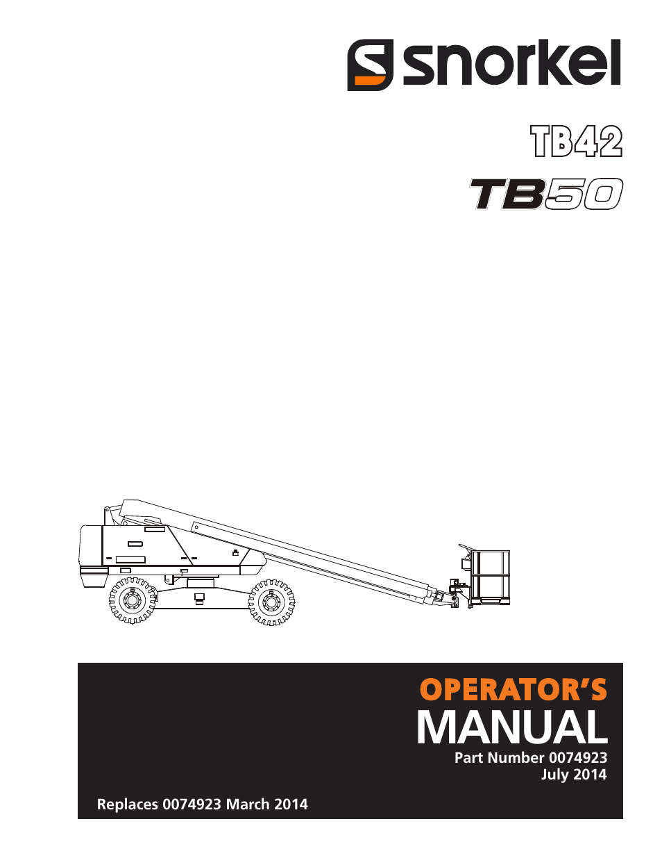 Snorkel TB50 User Manual | 86 pages