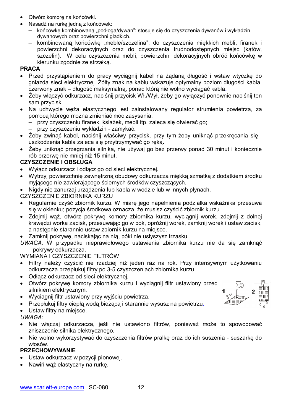 Scarlett SC-080 User Manual | Page 12 / 26