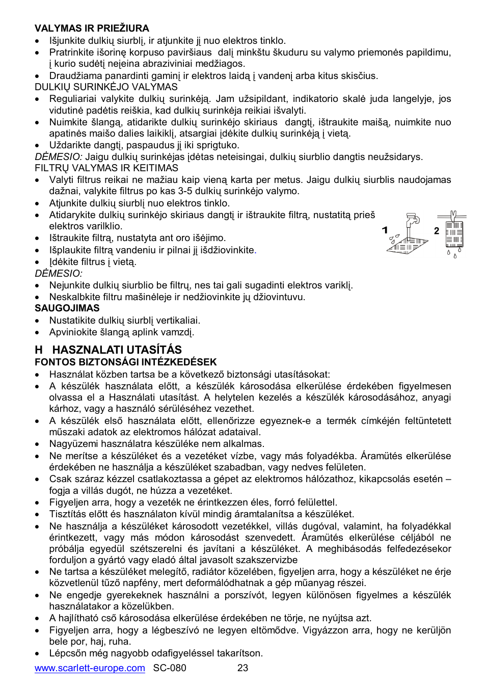 Scarlett SC-080 User Manual | Page 23 / 26