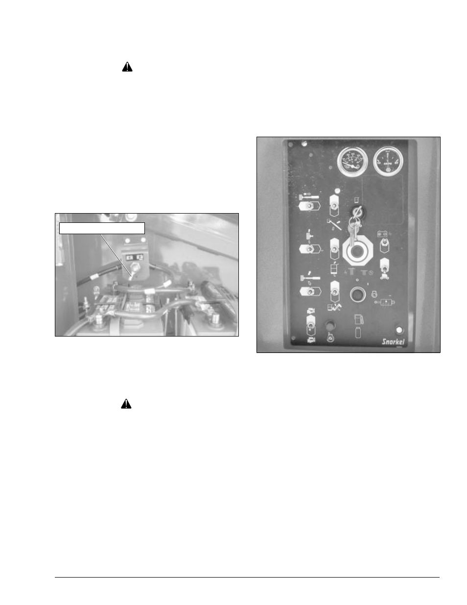 Chapter 6 – controls, Danger, Caution | Snorkel TB50 CE 6/06 User Manual | Page 25 / 68