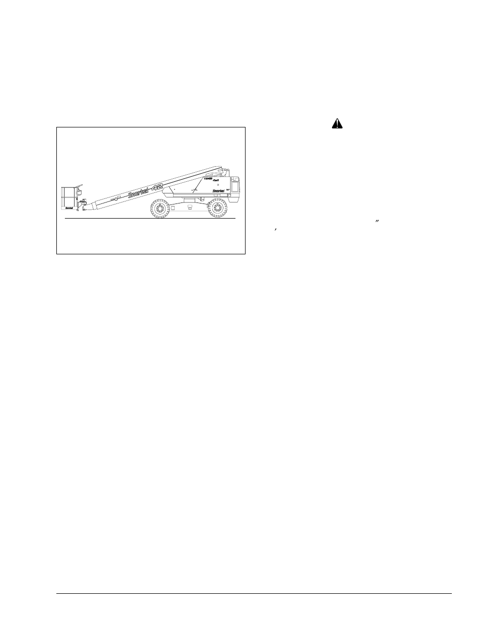 Chapter 9 – stowing and transporting, Danger | Snorkel TB50 CE 6/06 User Manual | Page 51 / 68