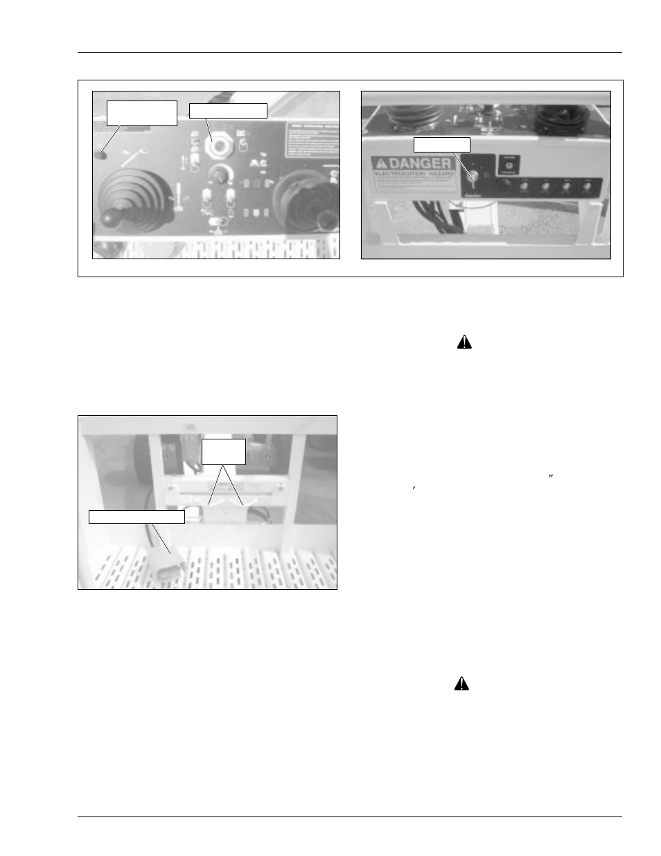 Danger, Warning | Snorkel TB50 CE 11-05 User Manual | Page 47 / 68