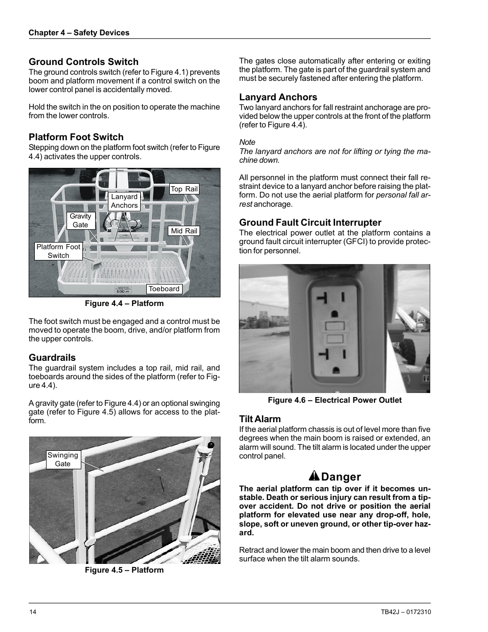 Danger | Snorkel TB42J User Manual | Page 18 / 68