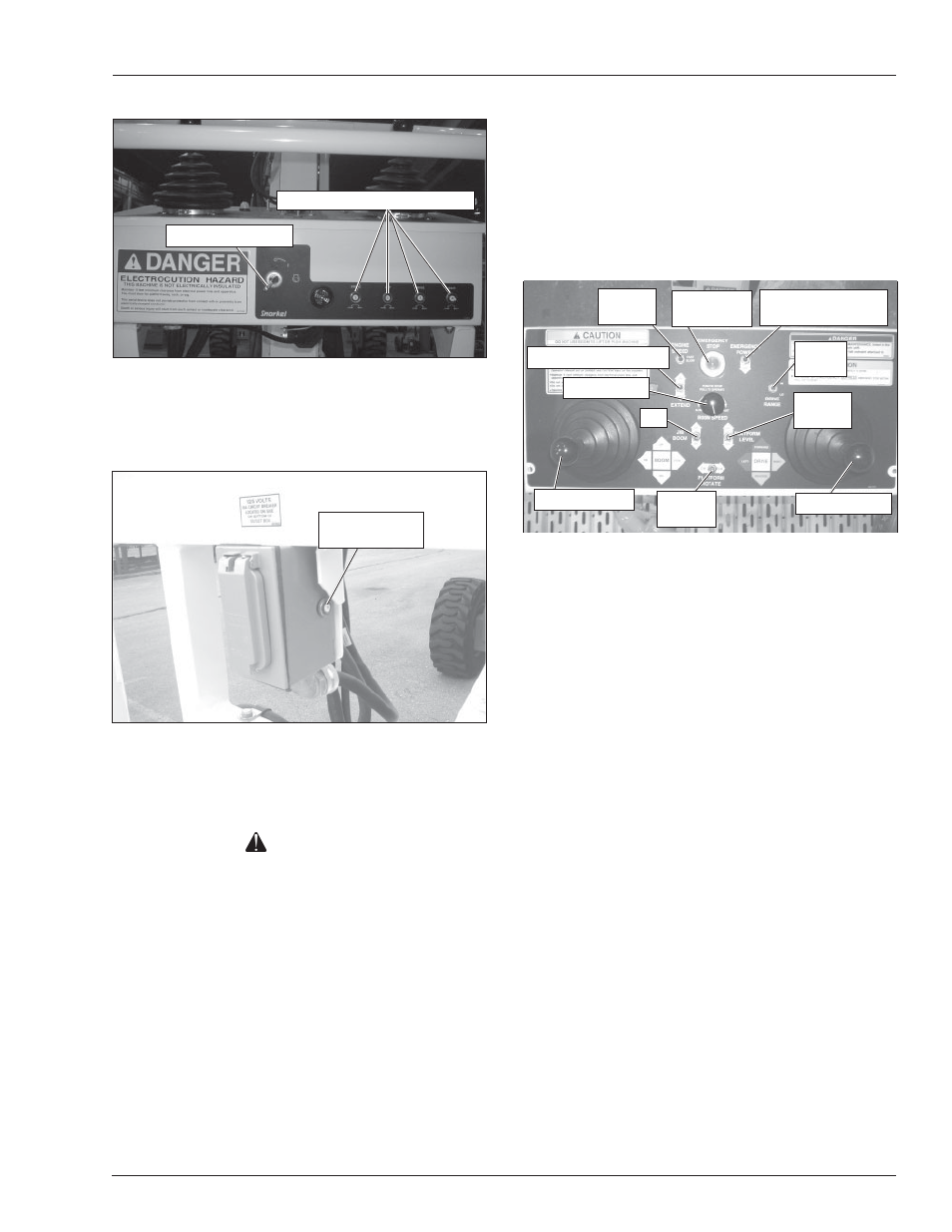 Caution | Snorkel TB42J User Manual | Page 25 / 68