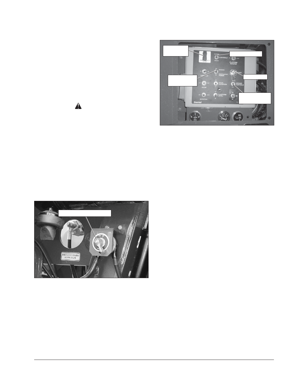 Chapter 10 – emergency operation, Caution | Snorkel TB42J User Manual | Page 55 / 68