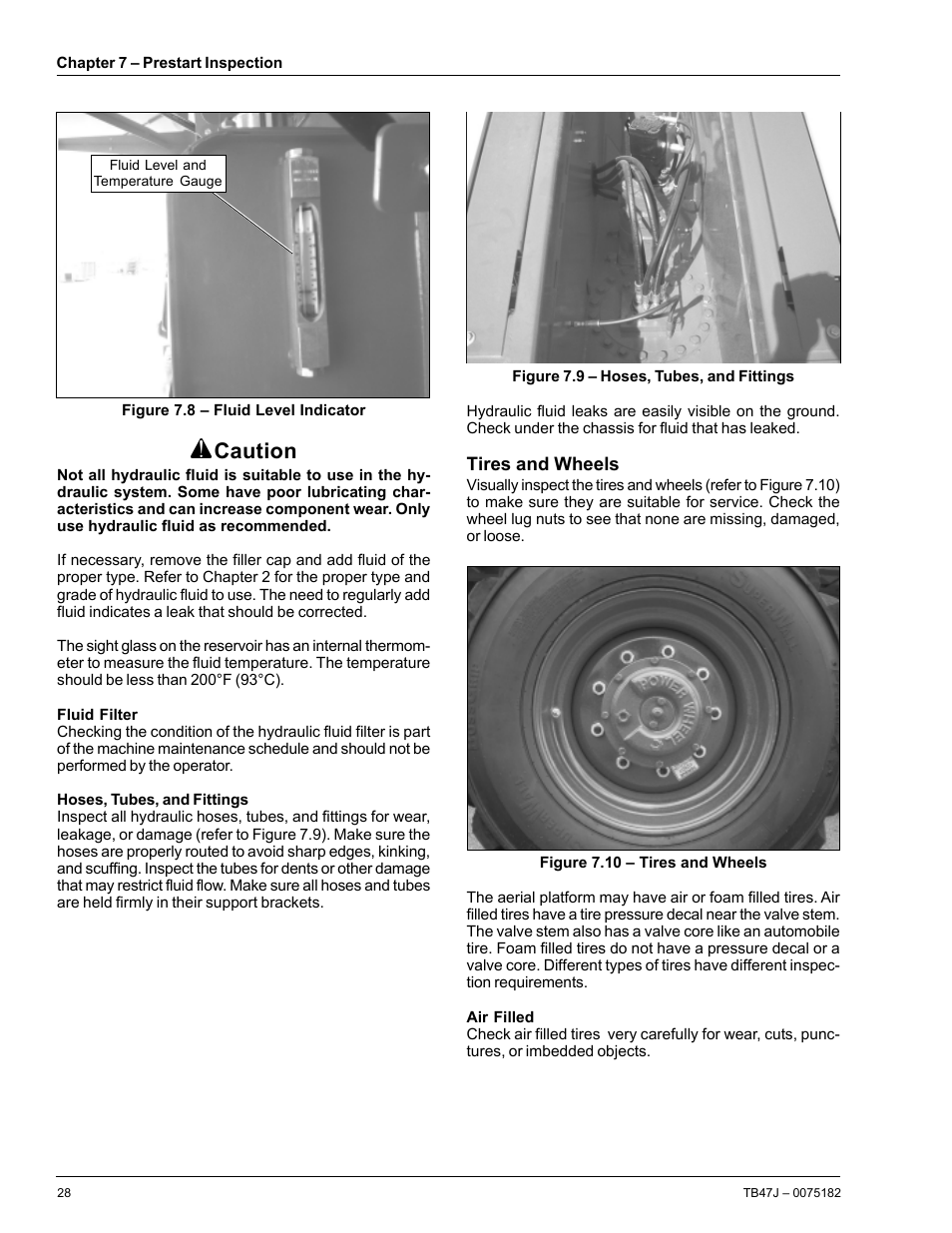 Caution | Snorkel TB47J User Manual | Page 32 / 72