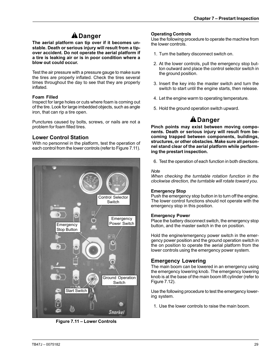 Danger | Snorkel TB47J User Manual | Page 33 / 72