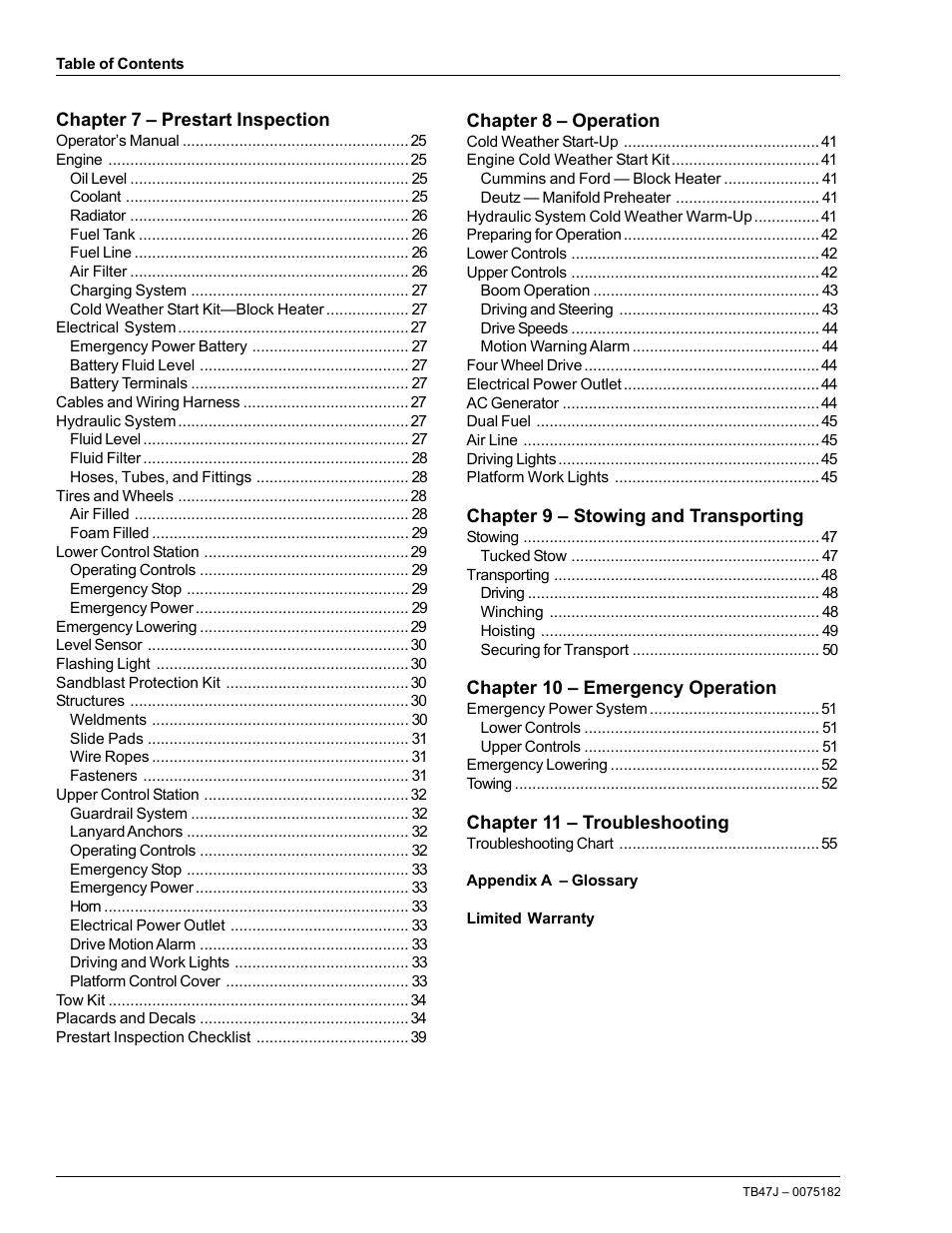 Snorkel TB47J User Manual | Page 4 / 72