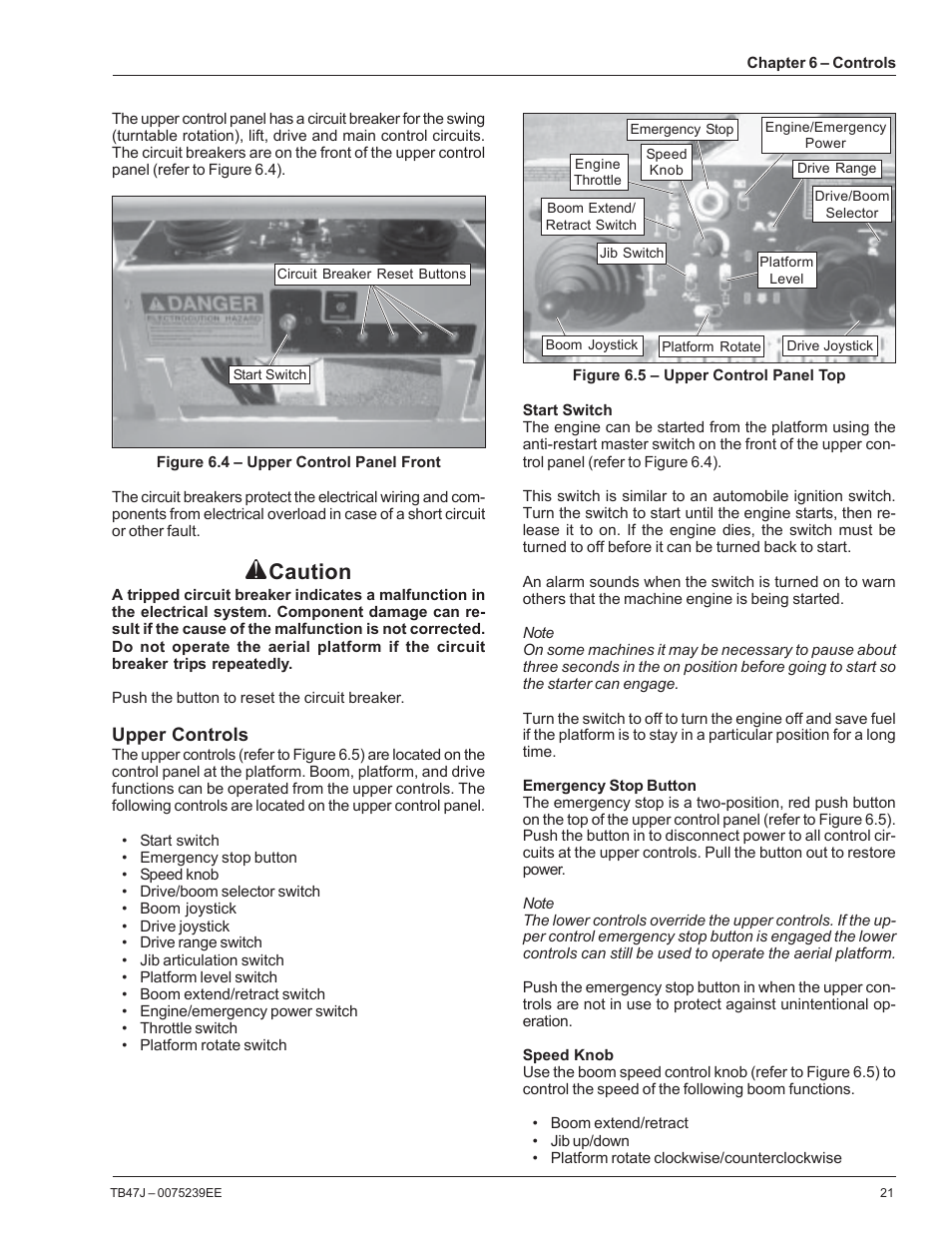 Caution | Snorkel TB47J CE User Manual | Page 25 / 66