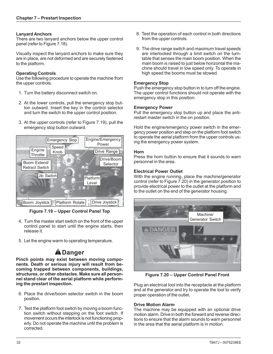 Danger | Snorkel TB47J CE User Manual | Page 36 / 66