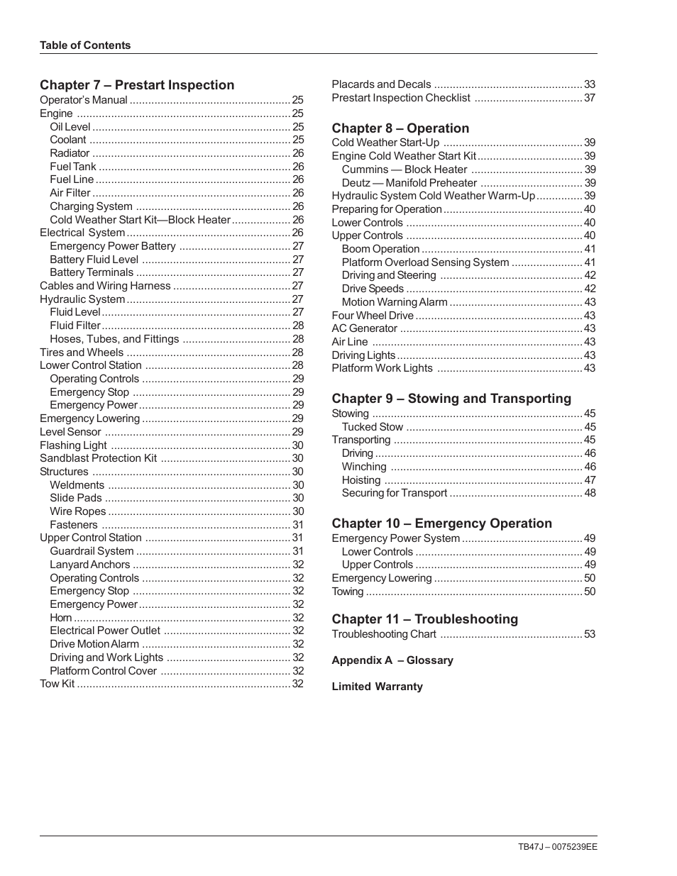 Snorkel TB47J CE User Manual | Page 4 / 66
