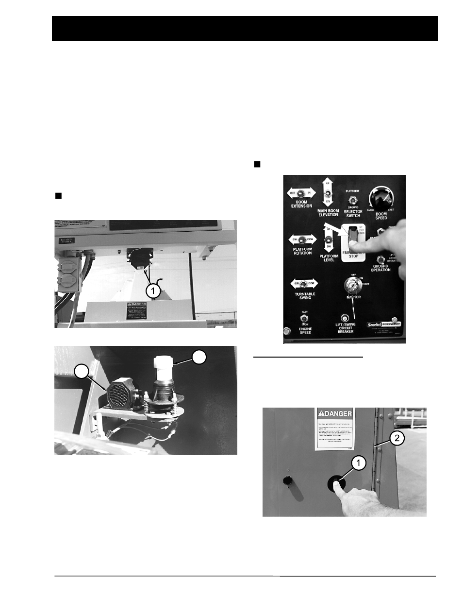 Safety devices | Snorkel TB60 2001 User Manual | Page 13 / 80
