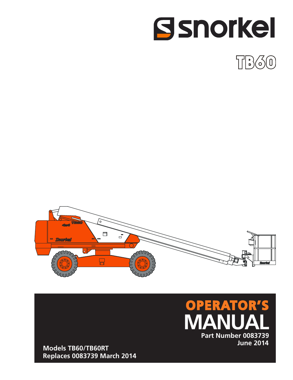 Snorkel TB60 2014 User Manual | 84 pages