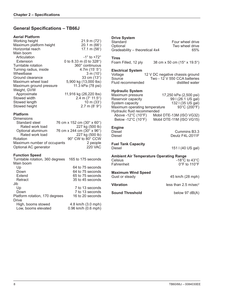 Snorkel TB66J CE User Manual | Page 12 / 64