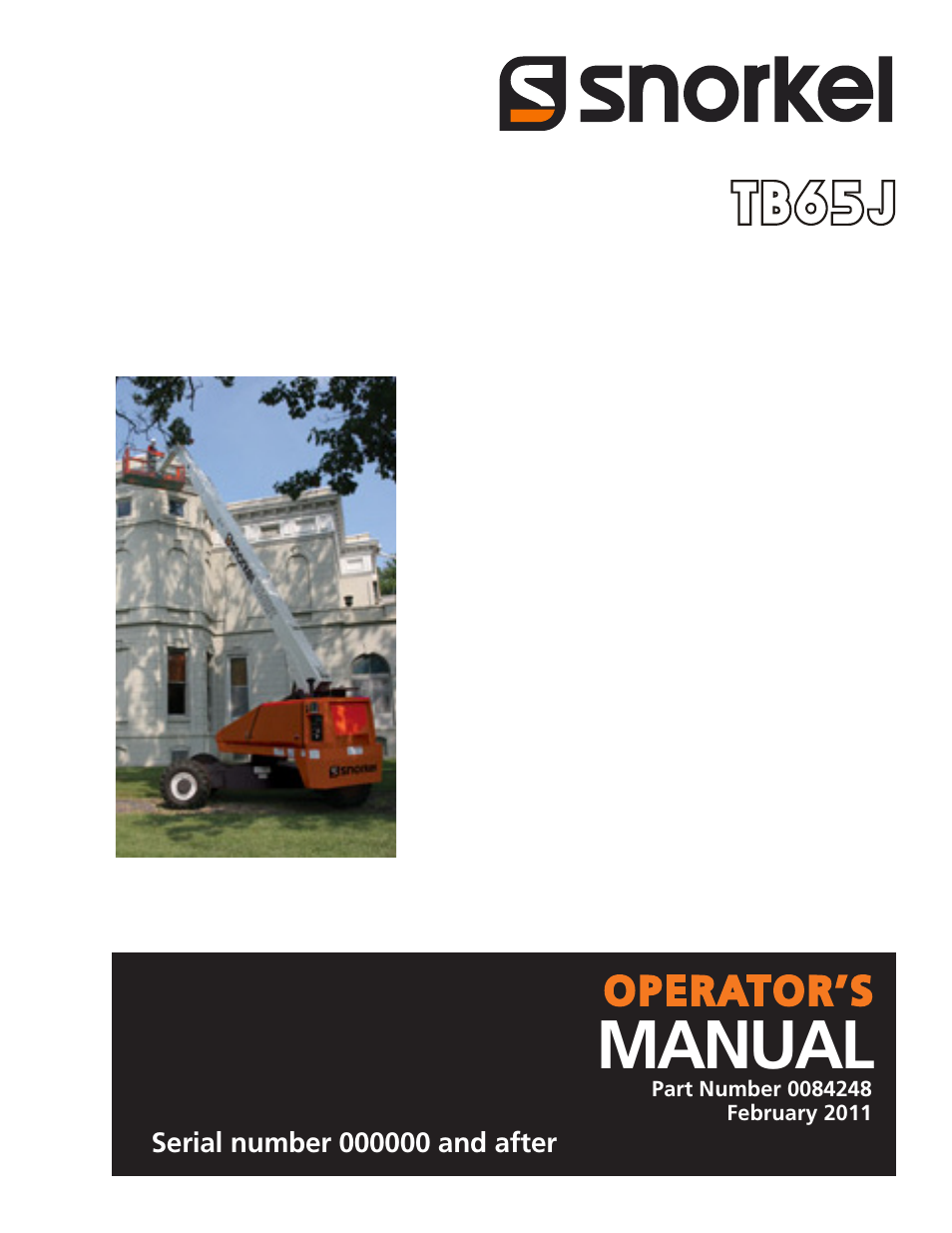 Snorkel TB65J User Manual | 74 pages