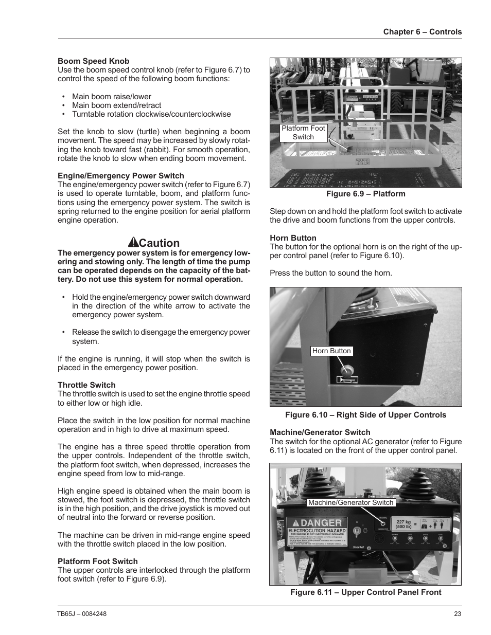 Caution | Snorkel TB65J User Manual | Page 27 / 74