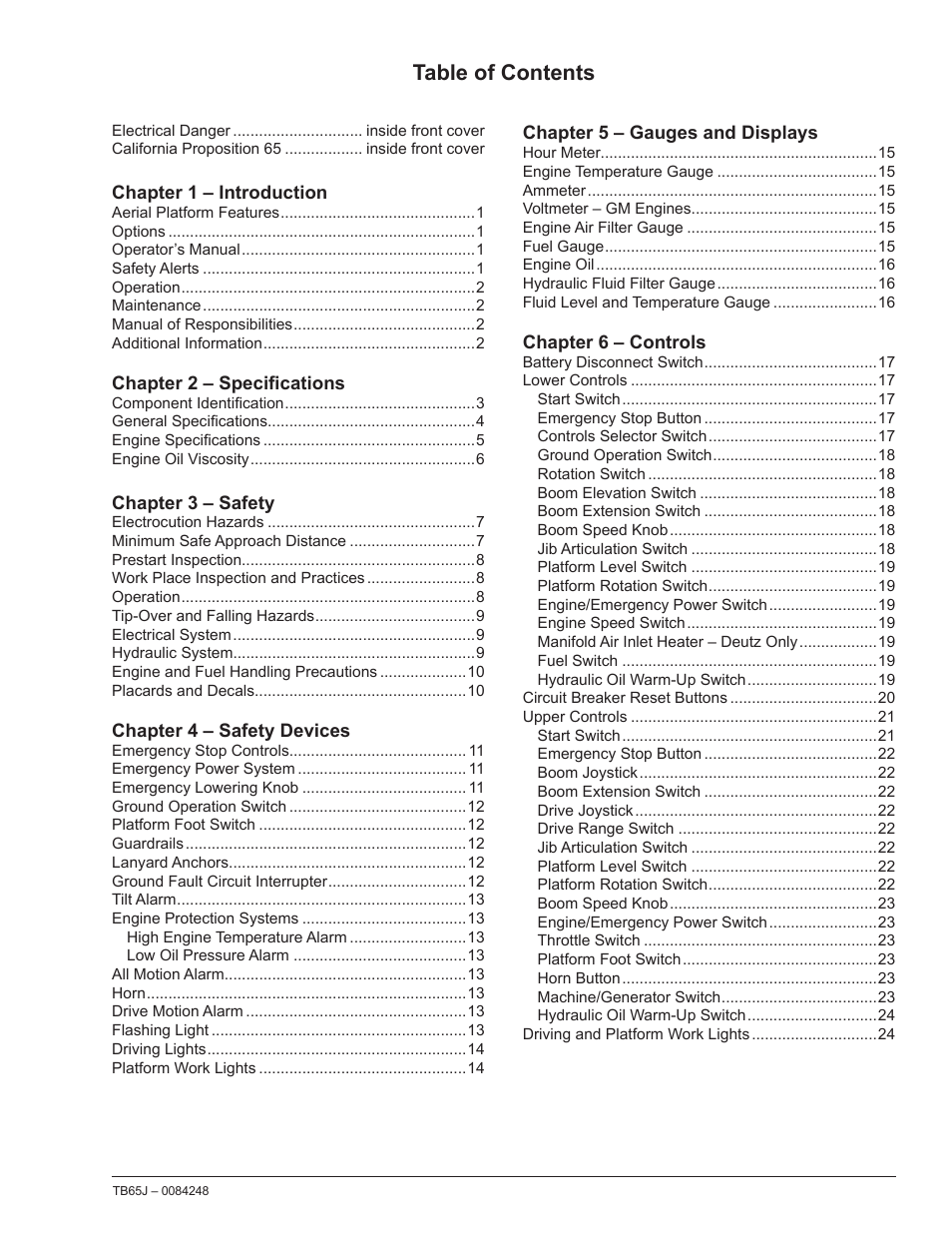 Snorkel TB65J User Manual | Page 3 / 74