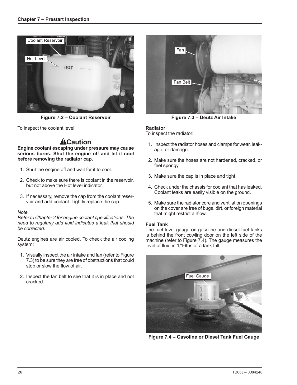 Caution | Snorkel TB65J User Manual | Page 30 / 74