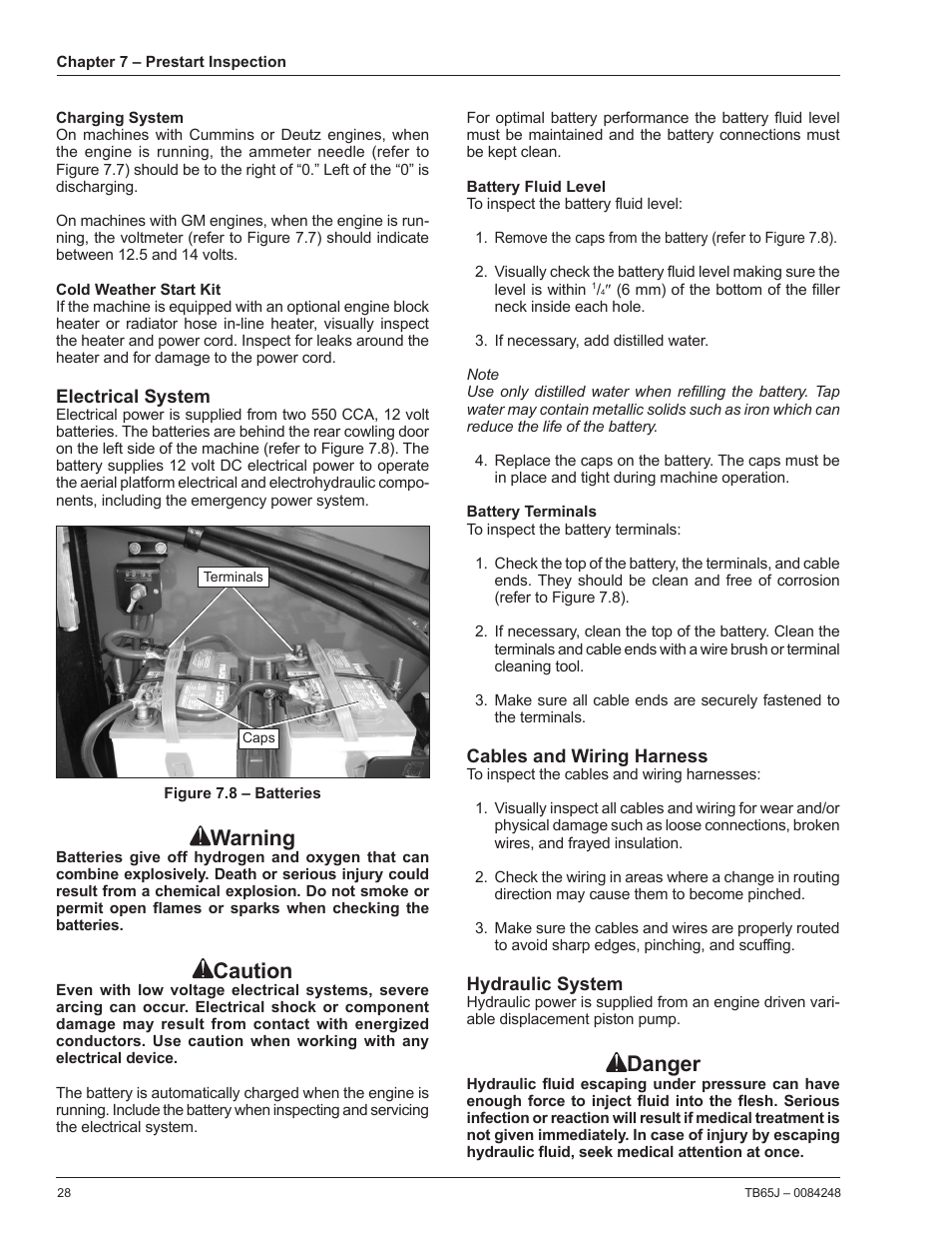 Danger, Warning, Caution | Snorkel TB65J User Manual | Page 32 / 74