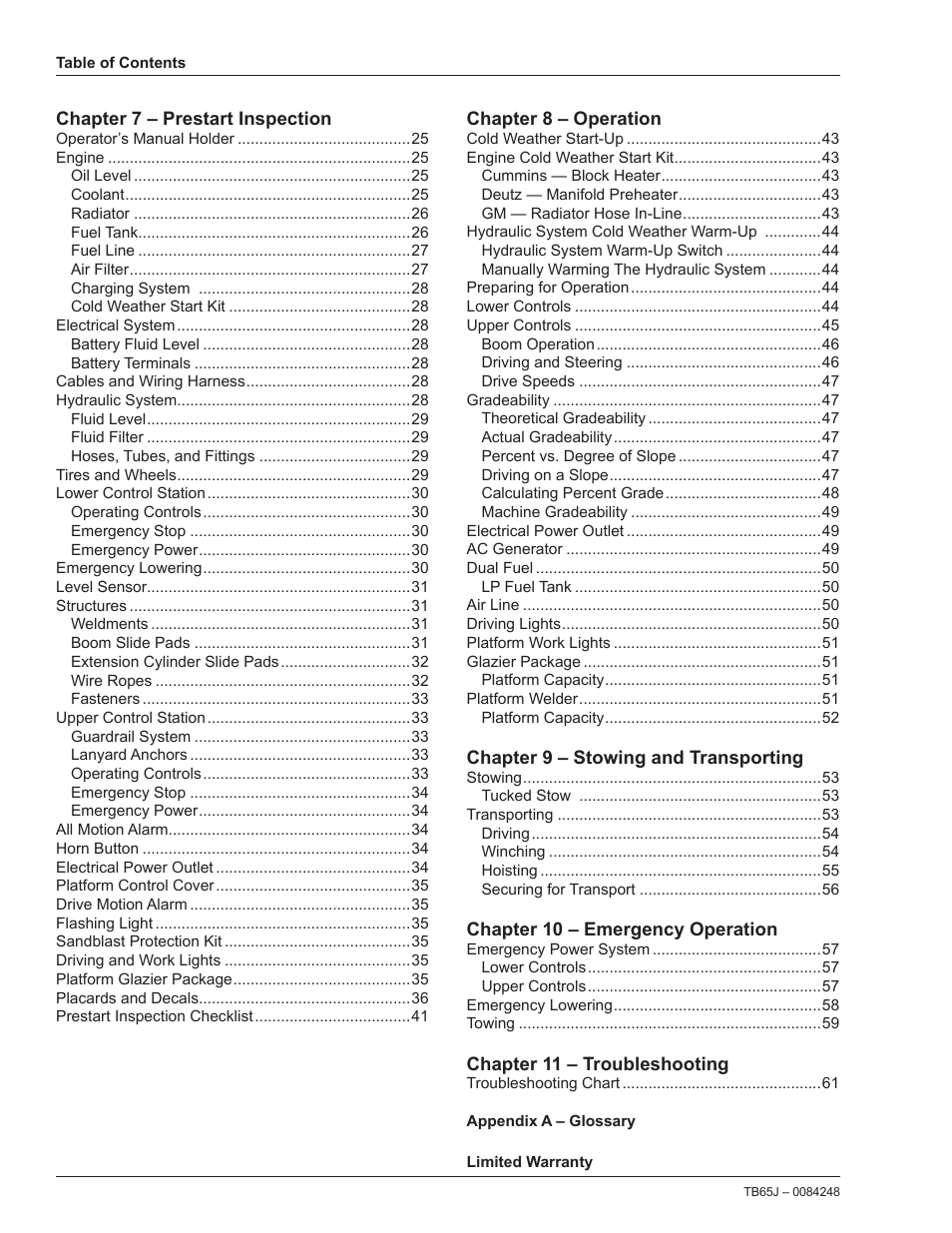 Snorkel TB65J User Manual | Page 4 / 74