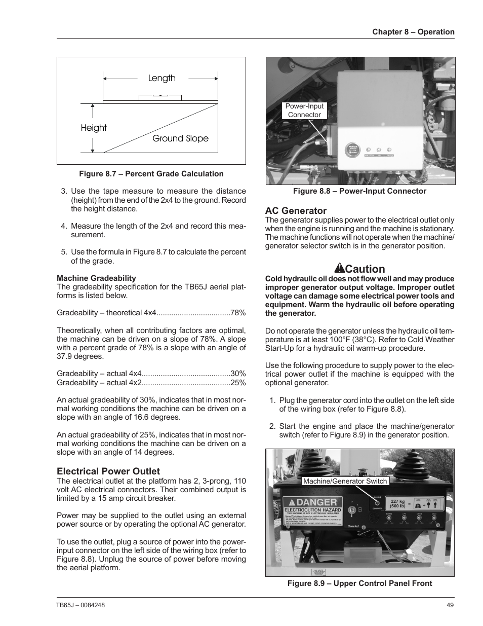 Caution | Snorkel TB65J User Manual | Page 53 / 74