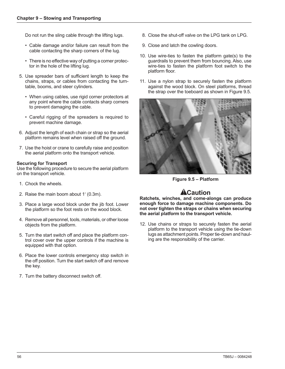 Caution | Snorkel TB65J User Manual | Page 60 / 74