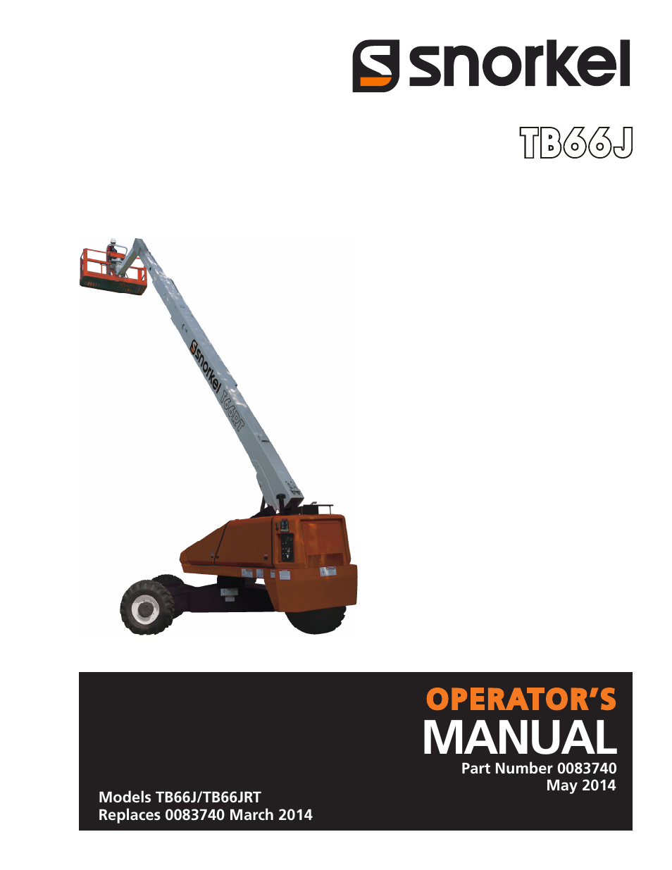 Snorkel TB66J User Manual | 84 pages