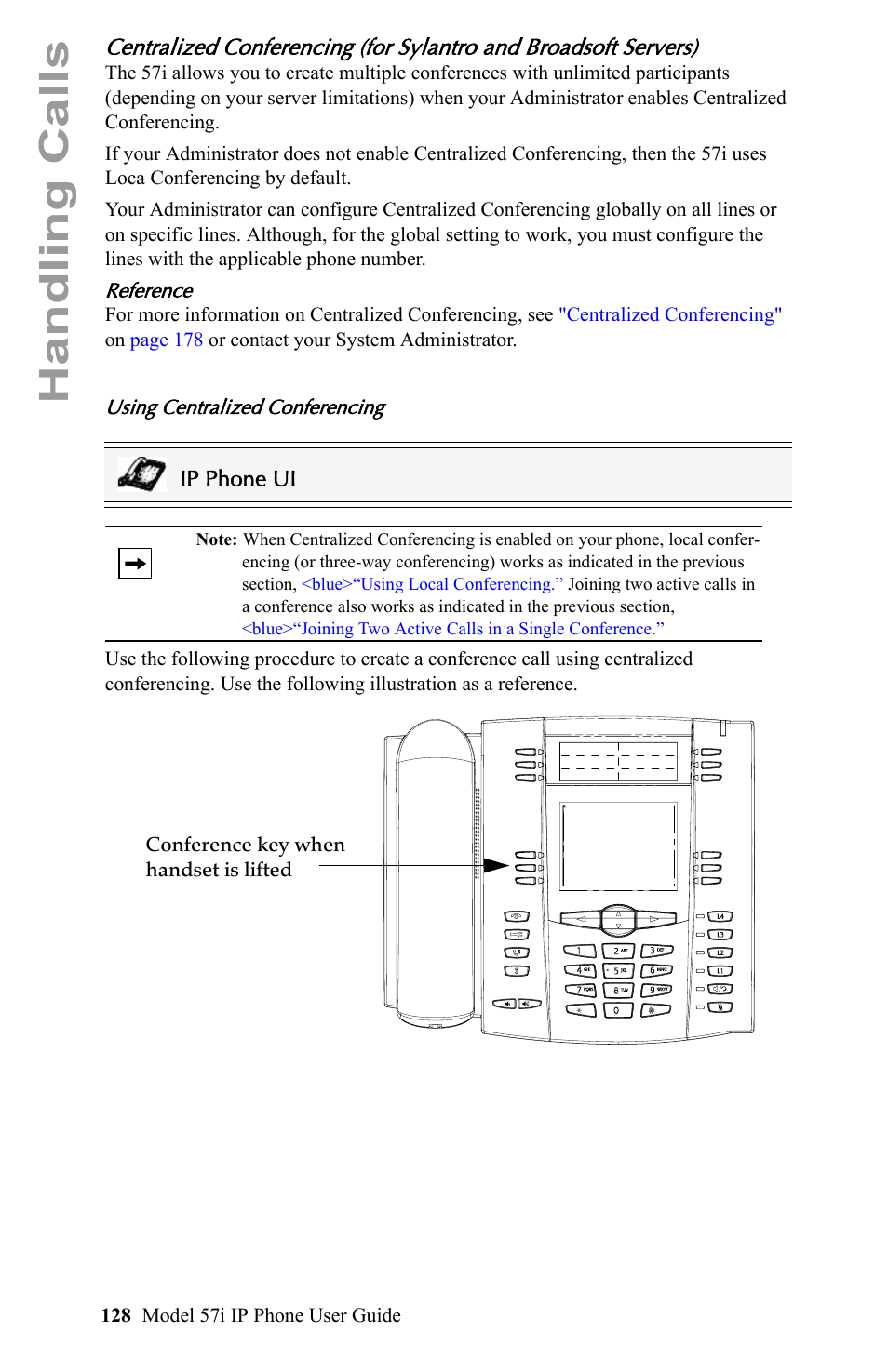 Handling calls | Aastra Telecom IP Phone User Manual | Page 136 / 210