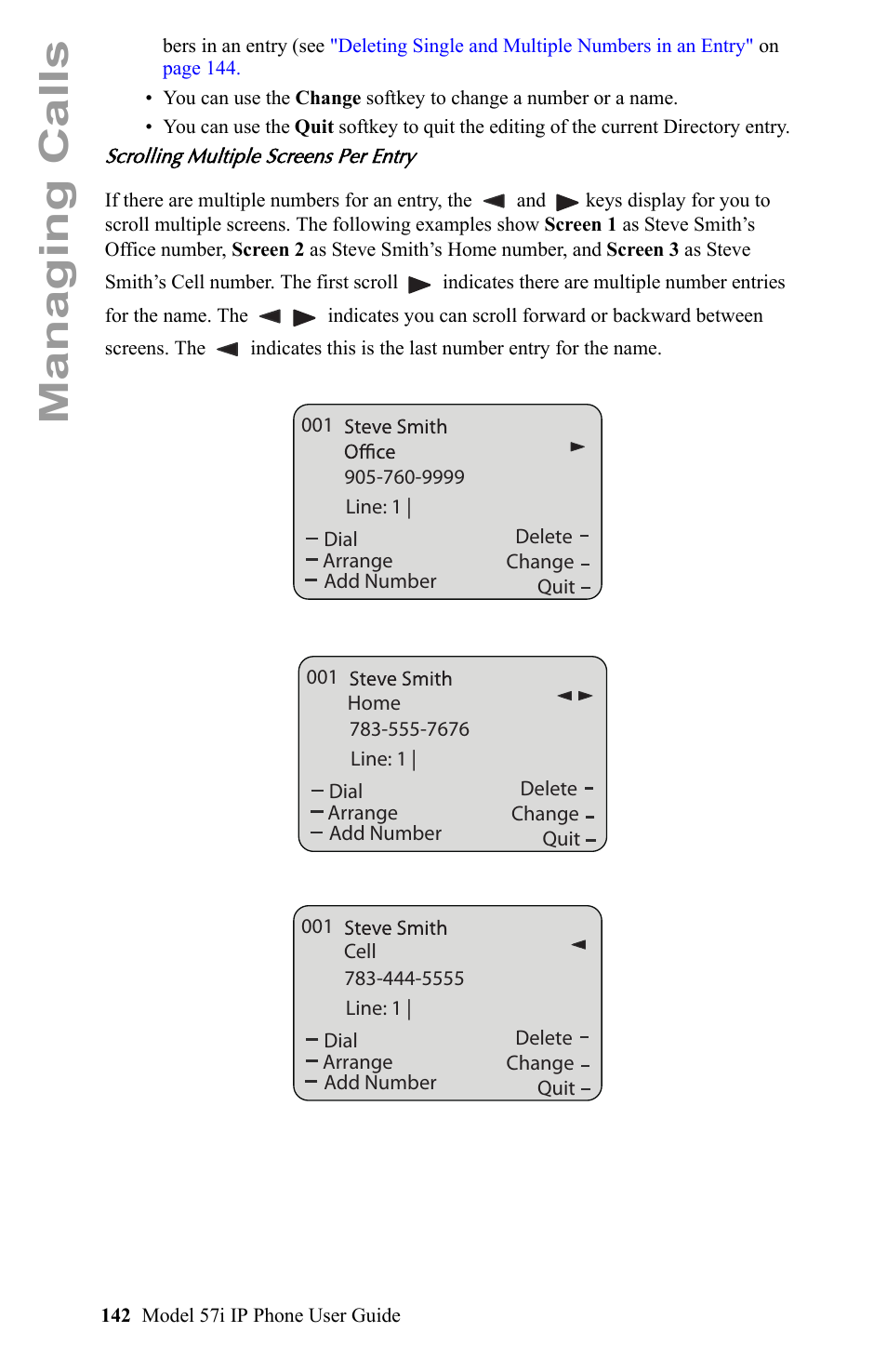 Managing calls | Aastra Telecom IP Phone User Manual | Page 150 / 210