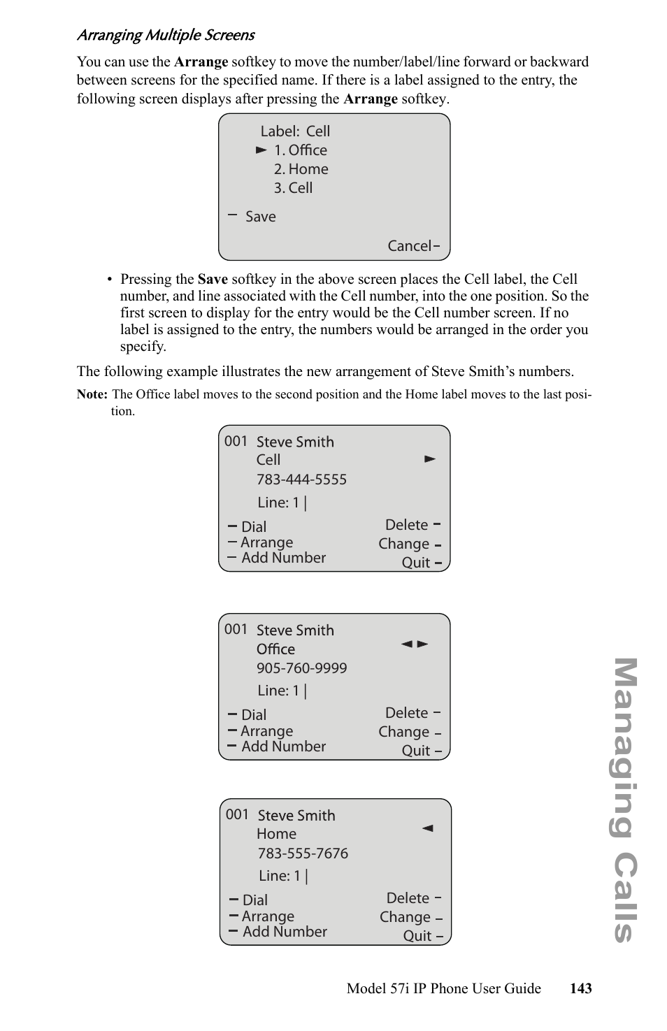 Managing calls | Aastra Telecom IP Phone User Manual | Page 151 / 210