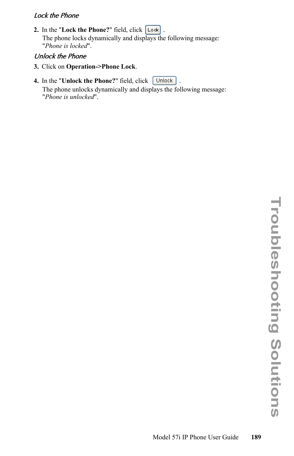 Troubleshooting solutions | Aastra Telecom IP Phone User Manual | Page 197 / 210