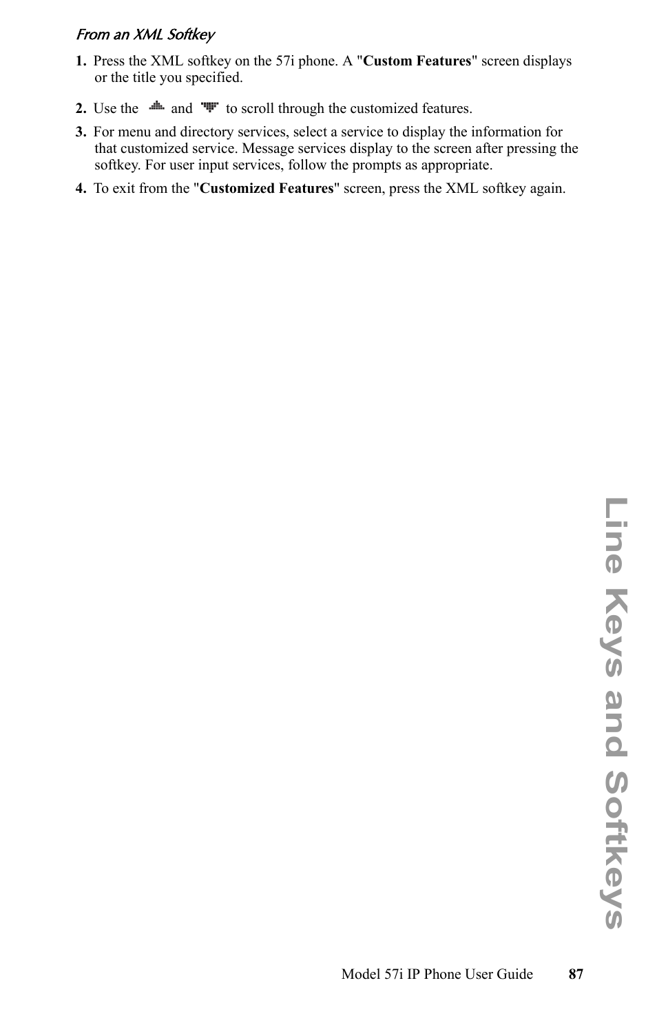 Line keys and softkeys | Aastra Telecom IP Phone User Manual | Page 95 / 210