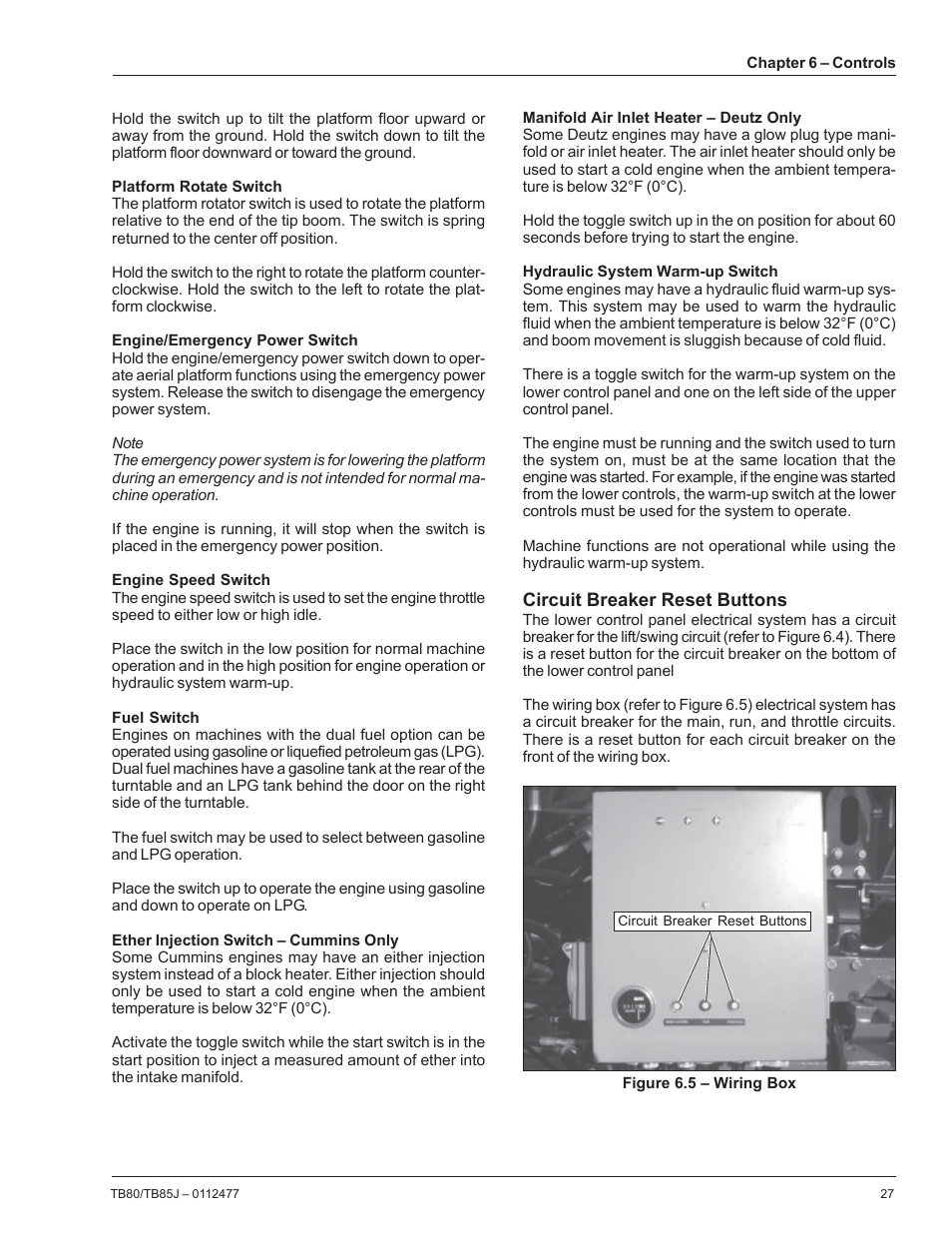 Snorkel TB85J User Manual | Page 31 / 76
