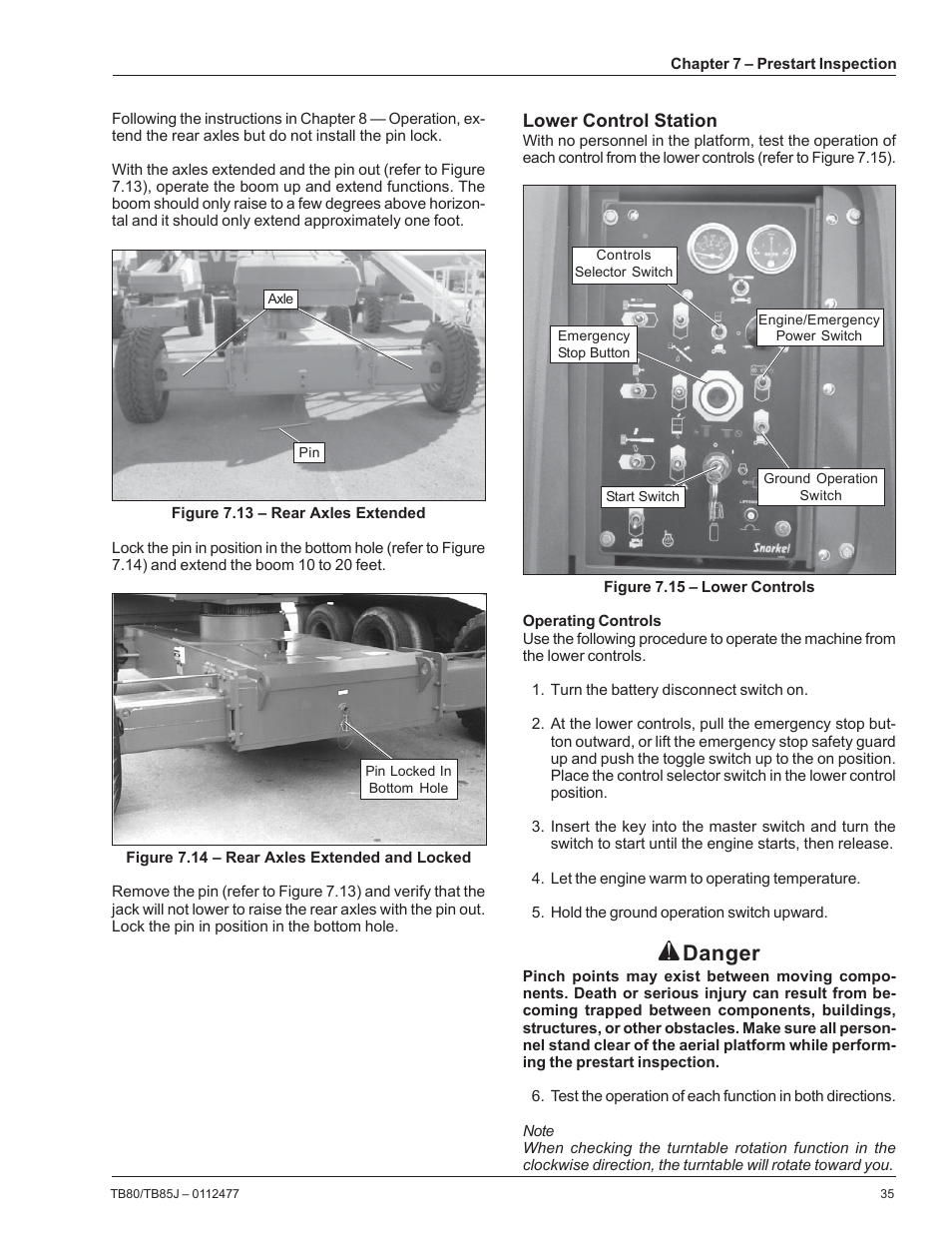 Danger | Snorkel TB85J User Manual | Page 39 / 76