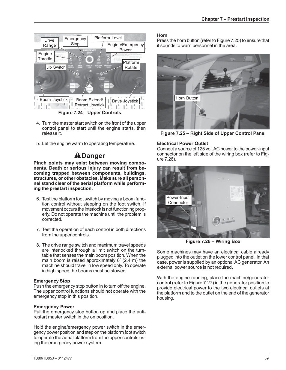 Danger | Snorkel TB85J User Manual | Page 43 / 76