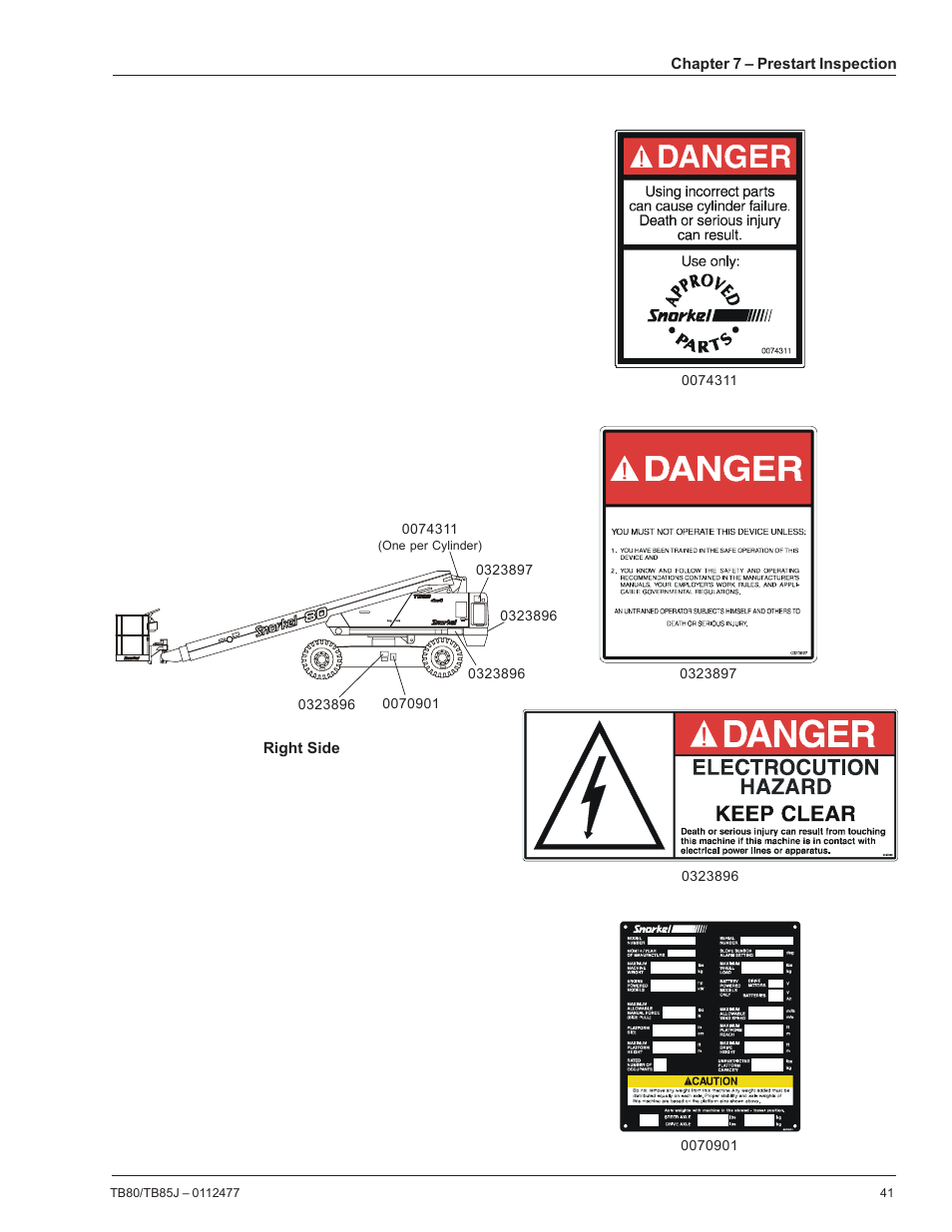 Snorkel TB85J User Manual | Page 45 / 76