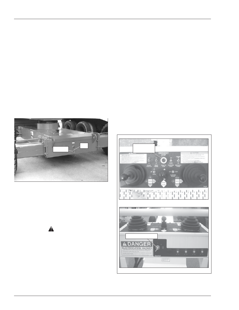 Danger | Snorkel TB85J User Manual | Page 54 / 76