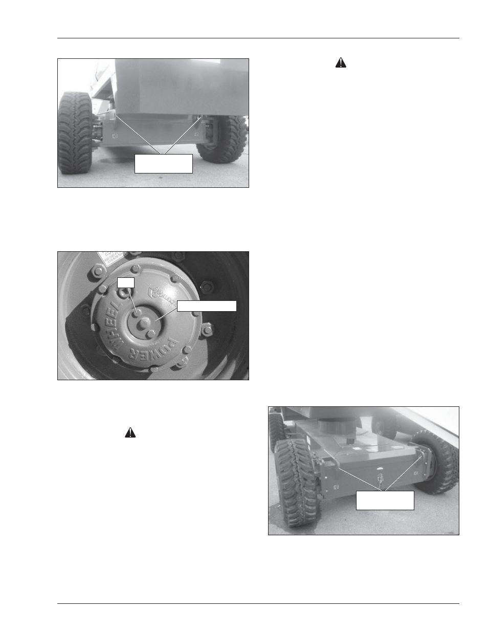Warning | Snorkel TB85J User Manual | Page 61 / 76
