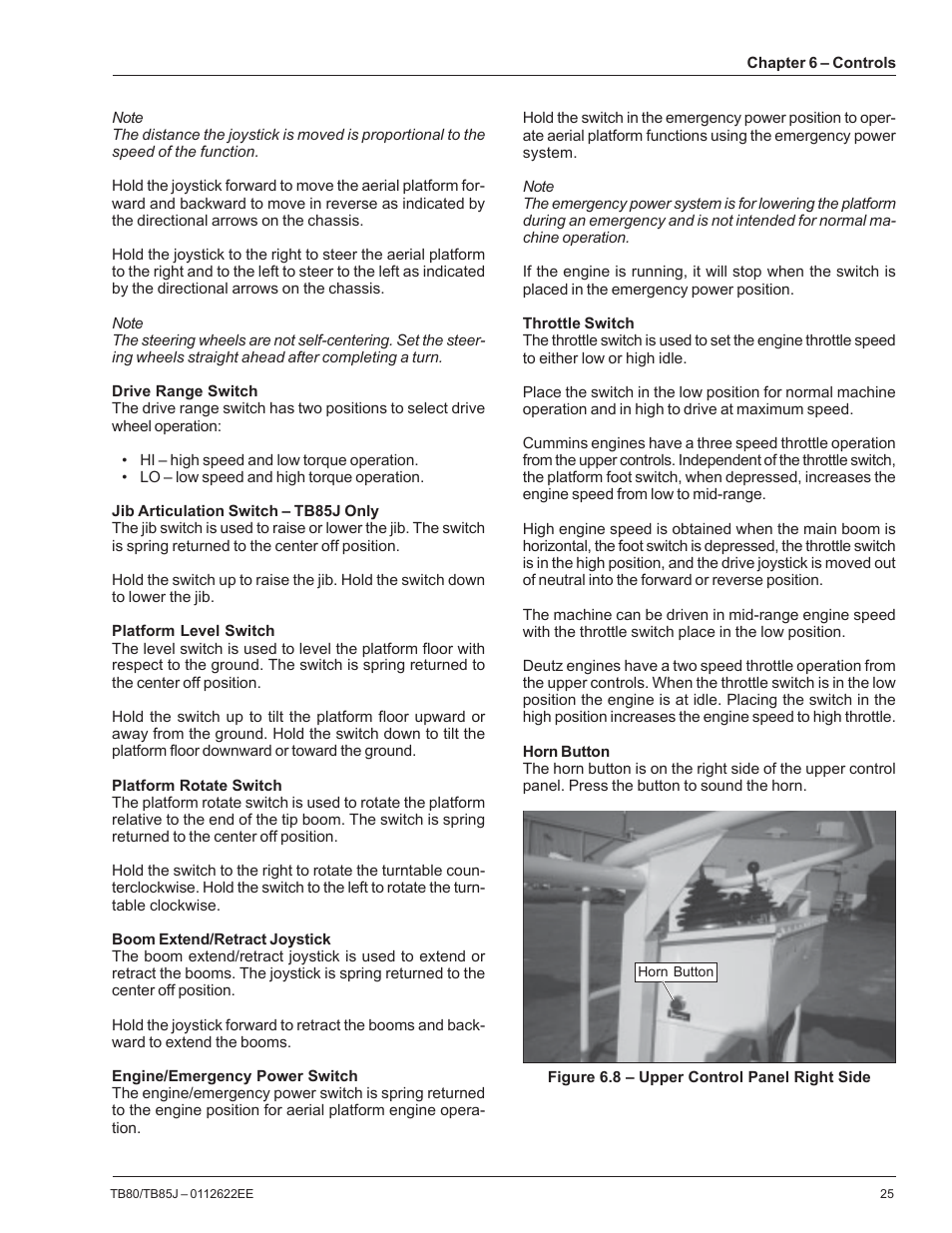 Snorkel TB85J CE User Manual | Page 29 / 70