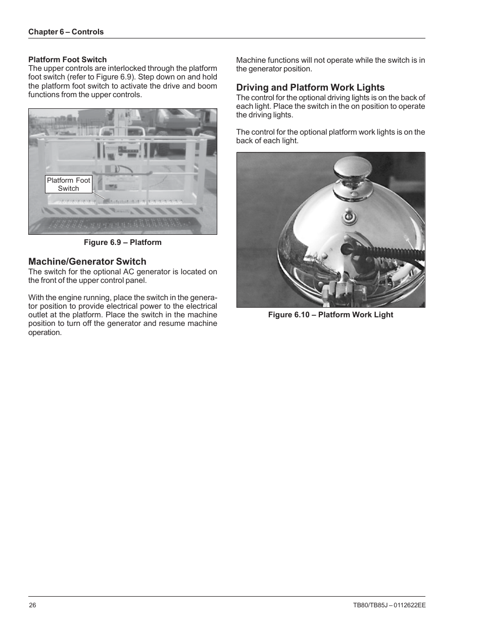 Snorkel TB85J CE User Manual | Page 30 / 70