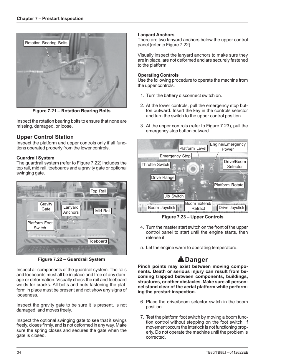 Danger | Snorkel TB85J CE User Manual | Page 38 / 70