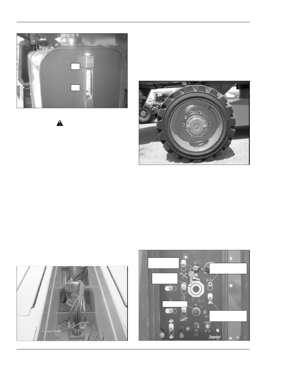 Caution | Snorkel TB85J Fixed Axle CE User Manual | Page 34 / 70