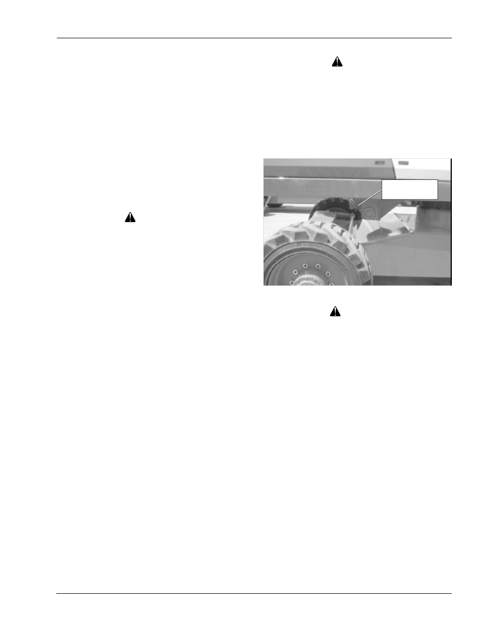 Danger, Warning | Snorkel TB85J Fixed Axle CE User Manual | Page 35 / 70